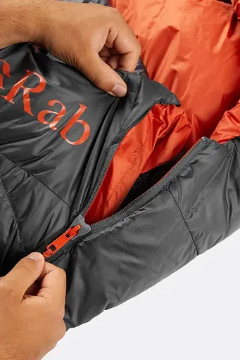 Спальник Rab Ascent 500 Regular Dark Grey L лівий (1033-RB QSD-35-GRH-REG-LZ) - фото 5