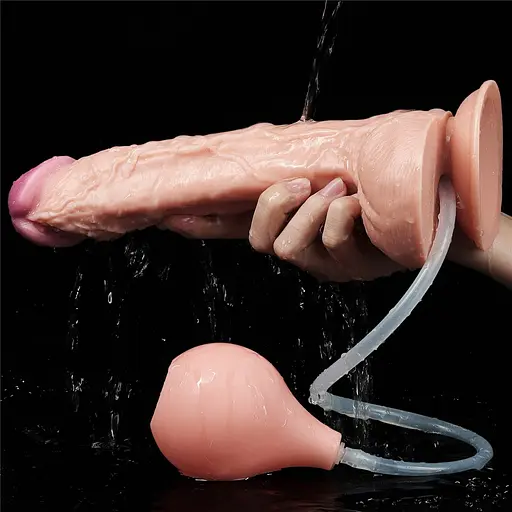 Фалоімітатор LoveToy Squirt Extreme 11" 28 см тілесний - фото 12