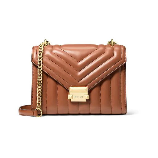 Женская сумка MICHAEL KORS Whitney Medium Quilted Shoulder Bag (Luggage)