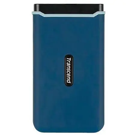 Зовнішній накопичувач SSD 500Gb Transcend ESD370C USB 3.1 темно-синій - фото 1