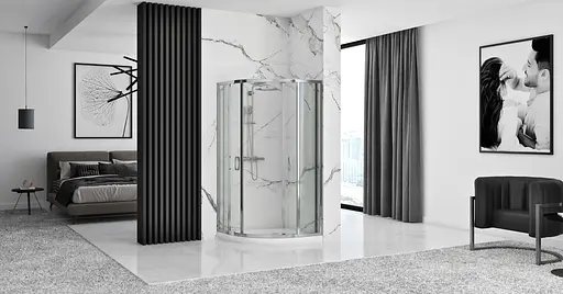 Душевая кабина Rea Look chrom 90x90 REA-K7905, Хром, Универсальная - фото 4