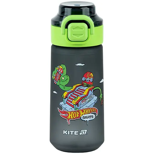 Пляшечка для води Kite Hot Wheels чорна 560 мл (HW25-1213)