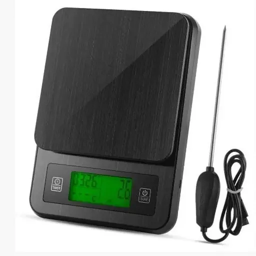 Ваги кухонні з таймером і термощупом 3000г/1г