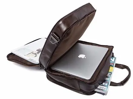 Чоловіча шкіряна сумка Vintage 38х27,5х4,5 см sum0012562 - фото 5