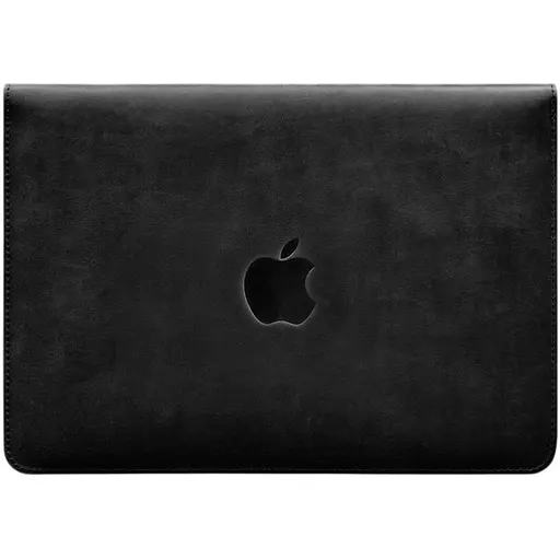 Чохол-конверт BlankNote із клапаном шкіра+фетр для MacBook 15" Чорний Crazy Horse - фото 1
