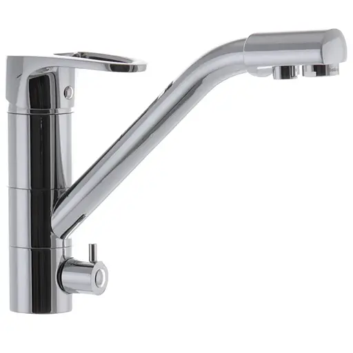 Змішувач для кухні на дві води Haiba Ceba 021 HB0658 Хром - фото 1