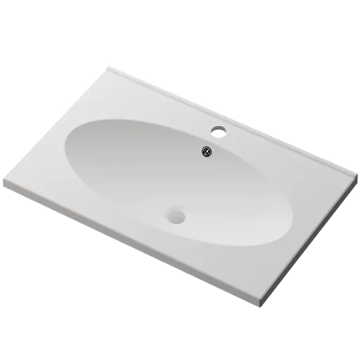 Раковина глянцева врізна Amidicon Venera 70 700x450 з литого каменю VENERA_70_HL, Білий - фото 2