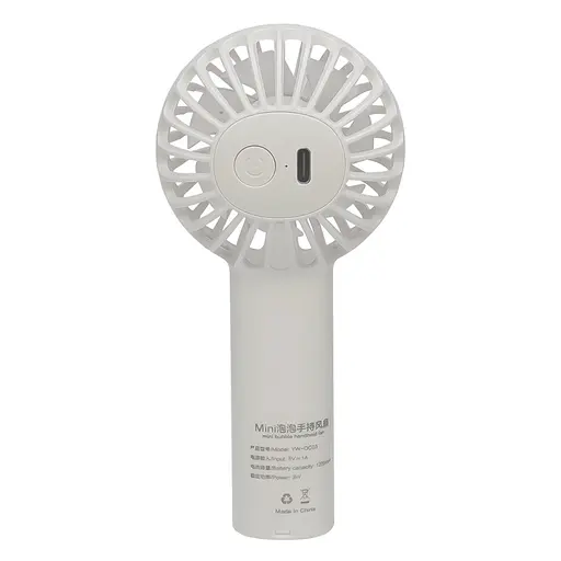 Вентилятор ручной беспроводной GXQC DC03 белый - фото 4