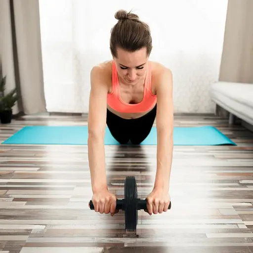 Ролик для пресса одинарный Ab Roller NE-F-01BK - фото 3