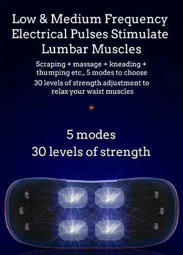 Массажер для спины и поясницы Jinkairui V3 220Вт - фото 7