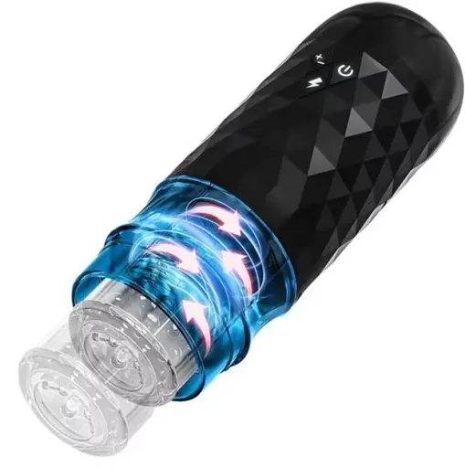 Автоматичний мастурбатор I'MCUM Turbo Cyclone з ротацією та фрикціями Чорний (IM-FJB249)