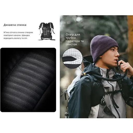 Рюкзак туристический Naturehike Helium CNK2300016 30+5 л белый - фото 11