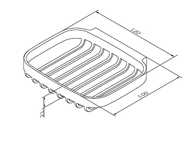 Мильниця-решітка AM.PM. Inspire A5034664, Хром - фото 2