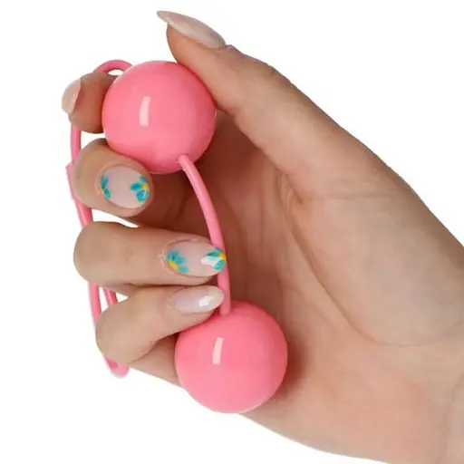 Вагінальні кульки Toyz4lovers Candy Balls  рожеві 21.5x3.5 см - фото 1