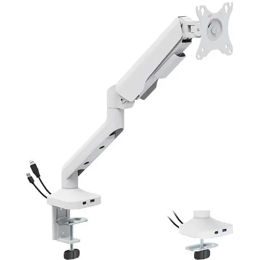 Кронштейн настільний для монітора 17-40 дюймів Officepro MA-451-W White - фото 2