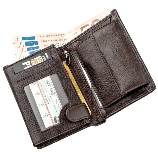 Чоловічий шкіряний гаманець Boston 9.5х12.5 см acs0014777 - фото 3