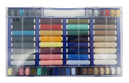 Швейный набор ниток Crelando разноцветный 64 шт. - фото 2