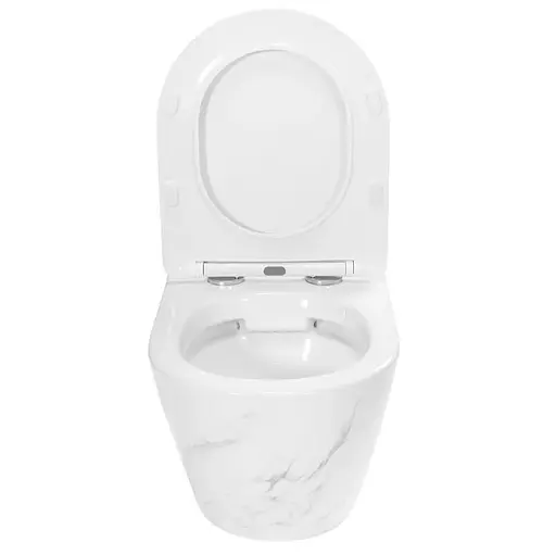 Подвесной унитаз Rea Carlos Nature marble REA-C6606, Мрамор - фото 5