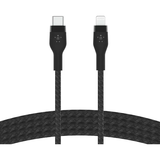 Belkin Кабель USB-С - Lightning, BRAIDED SILICONE, 1m, black