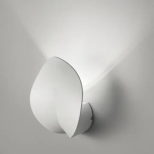 Белое бра в виде листика 18х15 см Line F Арт. WB11/1 WT - фото 4