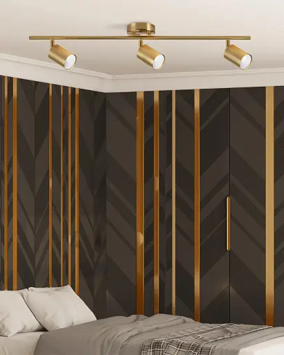 Светильник поворотный, спот Goldlux 327277 Goldi GU10 3x10W IP20 Золотой - фото 2