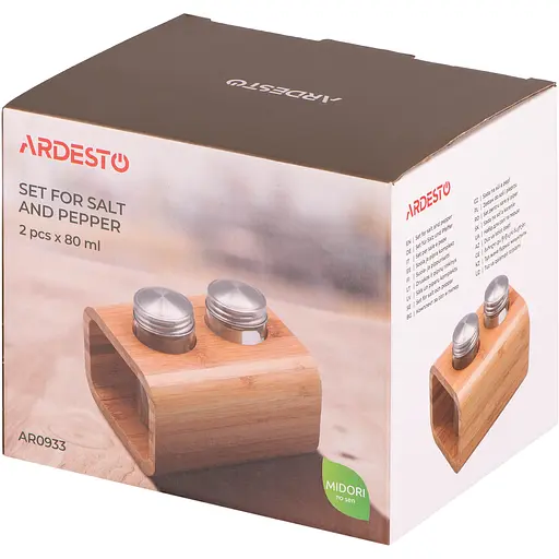 Набір для солі та перцю Ardesto Midori 80 мл 5х11х12 см (AR0933) - фото 4