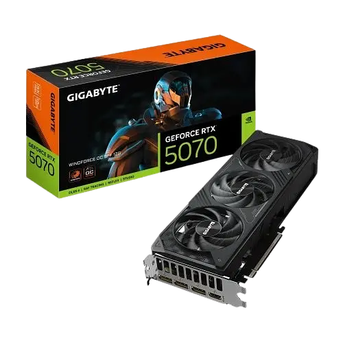 Відеокарта GeForce RTX 5070 12GB Gigabyte WindForce OC SFF (GV-N5070WF3OC-12GD)