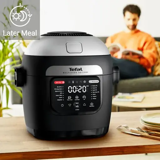 Мультиварка-мультипіч Tefal Multicook Actifry чорний 1334 Вт (MY741CF1) - фото 3