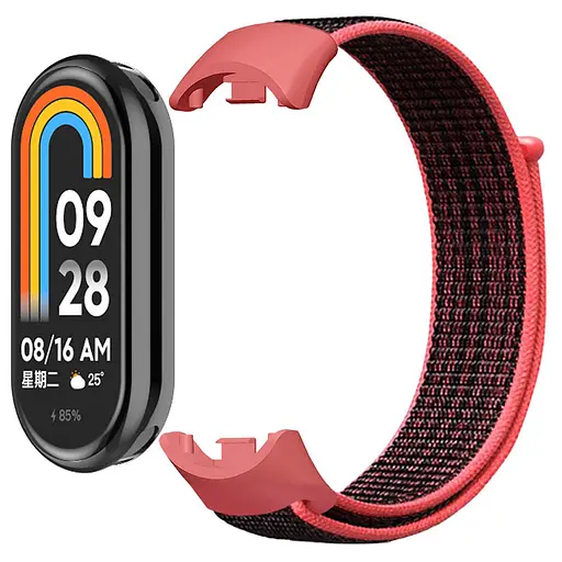 Ремешок Nylon New для Xiaomi Mi Band 8/9/10 Pomegranate Red - фото 2