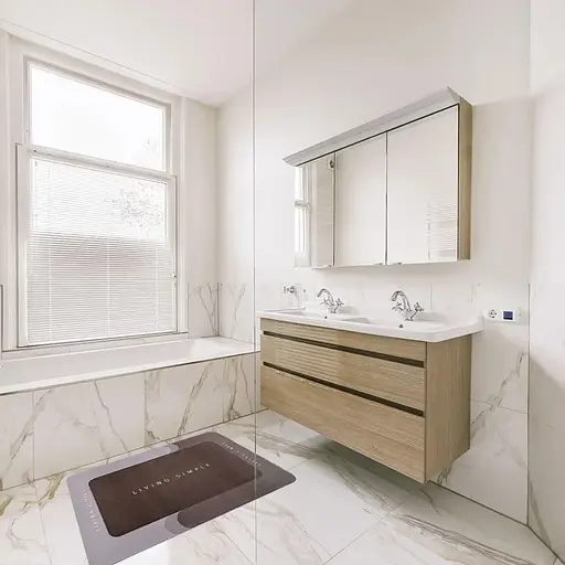 Коврик влагопоглощающий Wall Sticker 38х58х3 мм Жить просто (D) SW-00001572 - фото 5