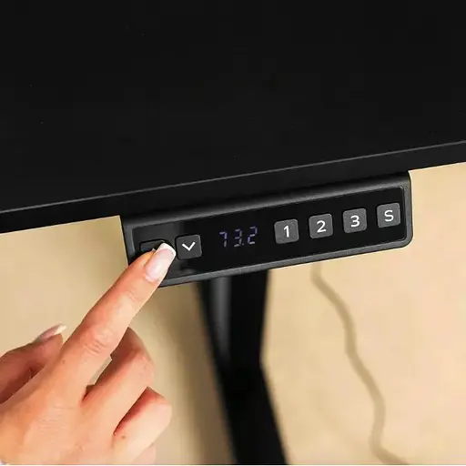 Компьютерный стол с регулируемой высотой Di Volio Biago черный - фото 4