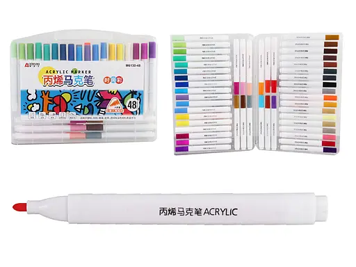 Набір акрилових скетчмаркерів Aodemei, 40 шт., 6130-48M