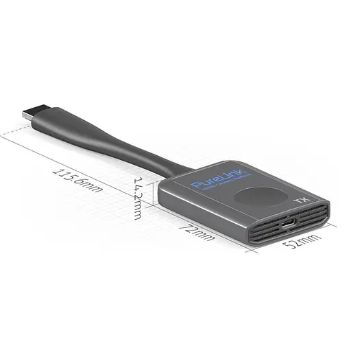 Бездротовий подовжувач HDMI сигналу по Wi-Fi до 30 метрів PURELINK CSW-030 Wireless Full HD Dongle Extender Set with BYOD - фото 7