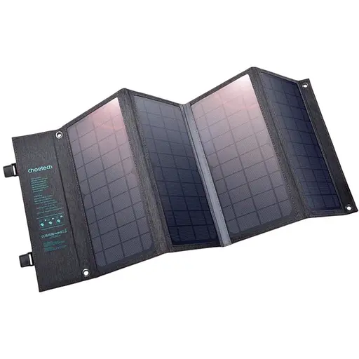 Портативна сонячна зарядна станція Choetech 36W black