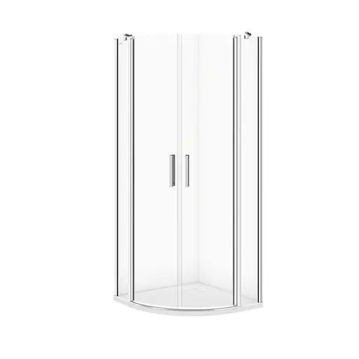 Душова кабіна Cersanit Moduo напівкругла 900x900x195 S162-010, прозорий, хром - фото 1