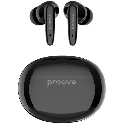 Наушники Proove беспроводные MoshPit 2 черный bluetooth 5.2 TWS микрофон - фото 1