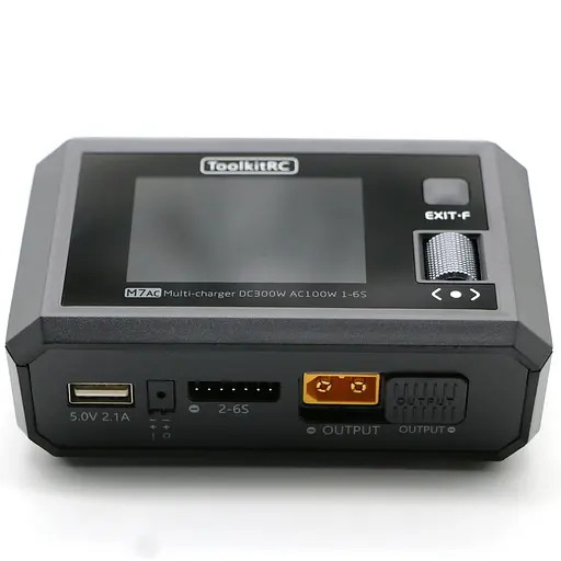 Зарядное устройство с блоком питания ToolKitRC M7AC 300 W 20 A для FPV 2-6S XT60 / XT30 черный (18761) - фото 2