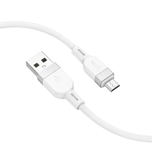 Дата кабель Hoco X109 Energy silicone USB to MicroUSB (1m) White - фото 2