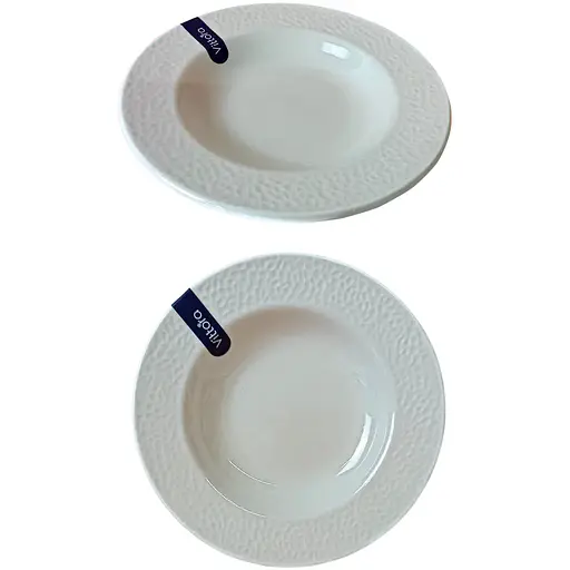 Тарілка глибока Vittora Джоконда VT-P-1220GI 22 см (147187) - фото 2