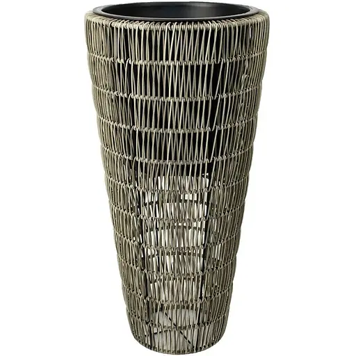 Кашпо Engard из искусственного ротанга 33х33x65 см (HA-02)