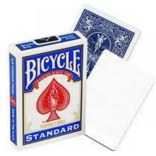 Карти для фокусів United States Playing Card Company Bicycle Blank Face (blue) (808-01) - фото 1