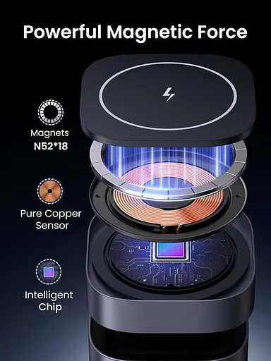 Бездротова зарядна підставка стенд Ugreen W526 MagSafe Qi 20 Вт (UGR-35278) - фото 5