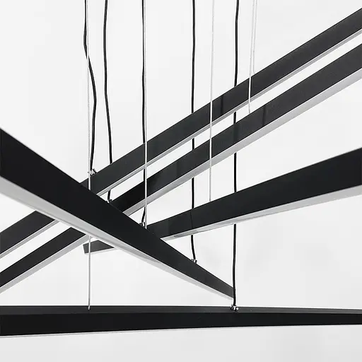 Чорна каскадна Led люстра Ø 101 см | Арт. A 55069-1000 BK | Line F - фото 7