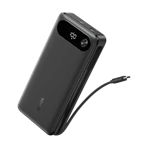 Зовнішній акумулятор Anker PowerCore 20000 mAh 87W PD Built-In USB-C Cable A1383 - фото 2