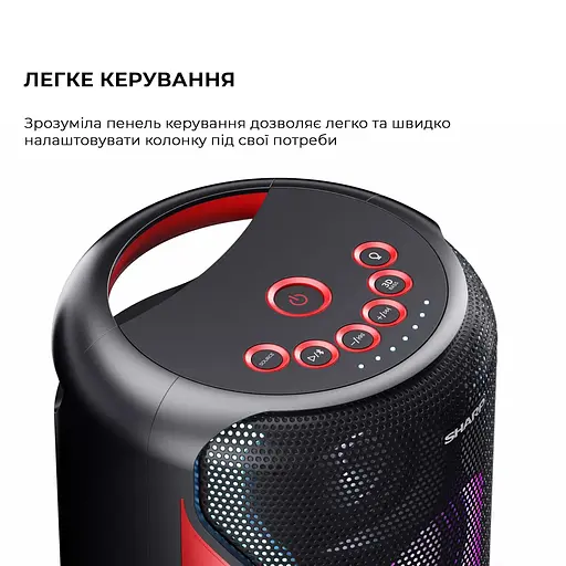 Портативна акустика Sharp PS-921(BK) - фото 8