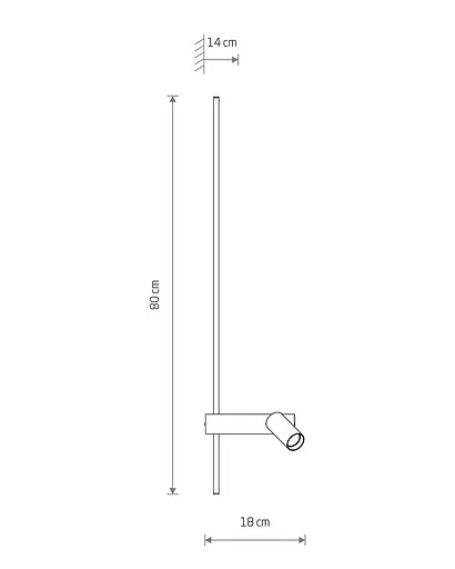 Настенный светильник Nowodvorski 11425 Easy Left LED|GU10 MR11 11|10W 3000K 380Lm IP20 черный - фото 11