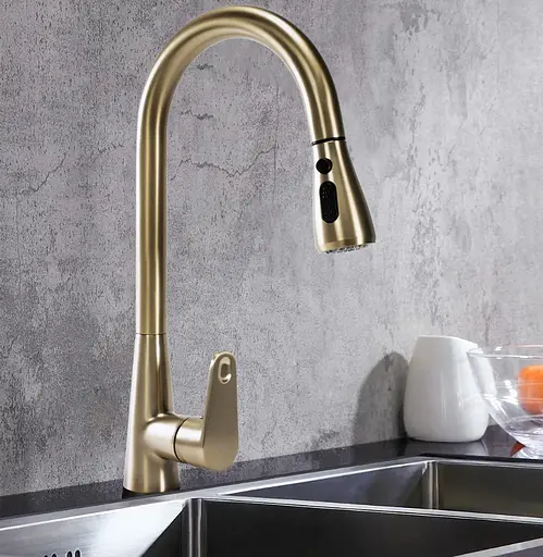 Змішувач для кухні Rea Mild brushed gold REA-B4803 Золотий - фото 5