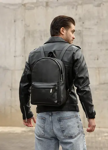 Чоловічий рюкзак Sambag Brix Classic чорний 35 х 25 х 12 см (14511001m) - фото 1