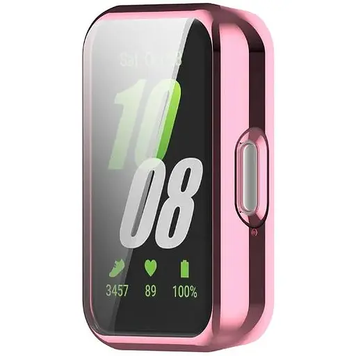 Чехол-накладка DK для Samsung Galaxy Fit3 (R390) Silicone Face Case (pink rose) - фото 3