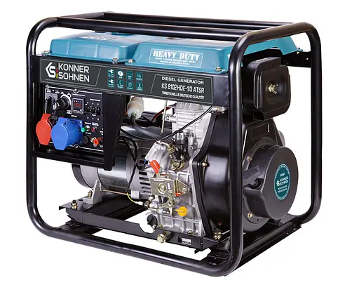 Генератор дизельний Konner&Sohnen 6/6.5 кВт KS 8102HDE-1/3 ATSR - фото 3